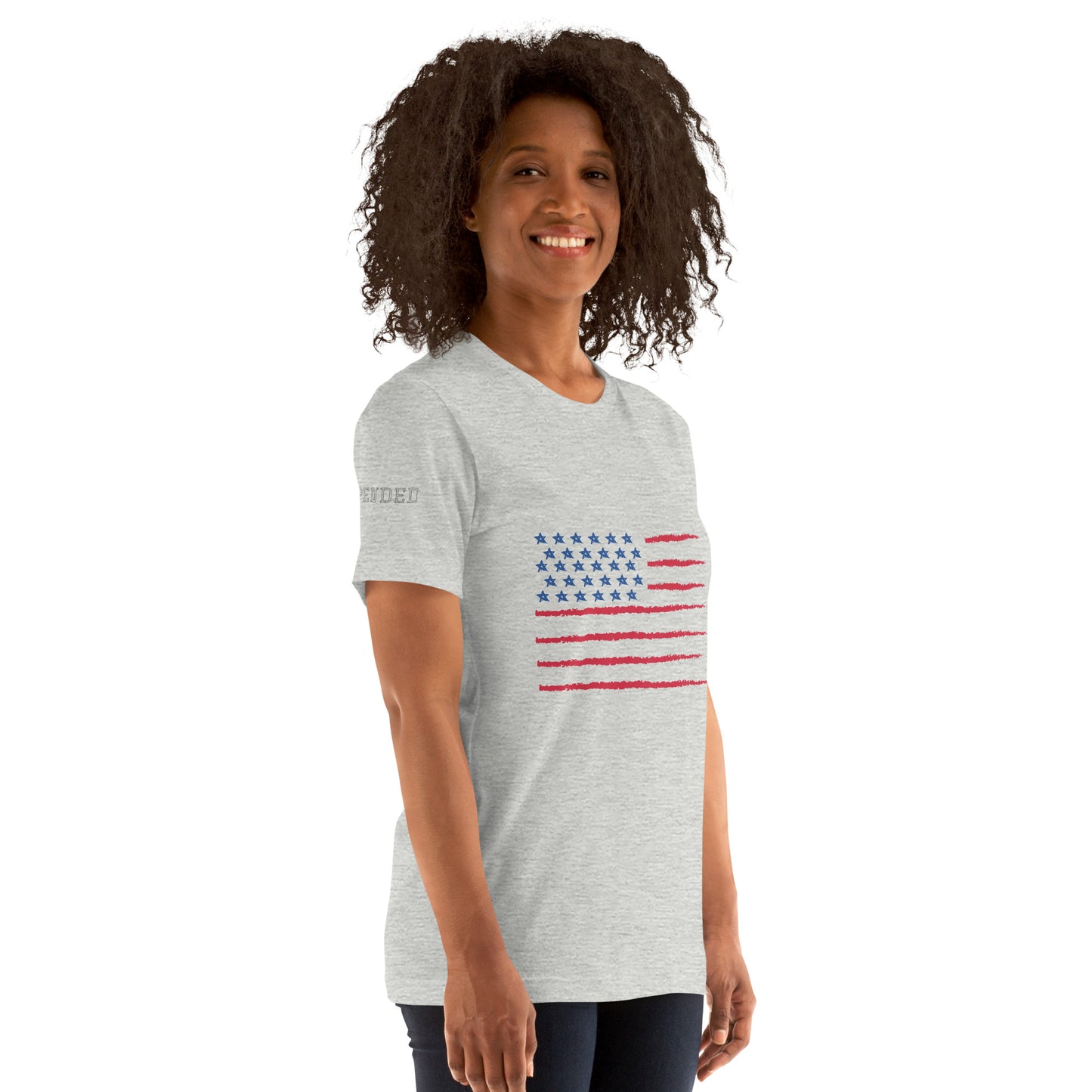 Upended Unisex t-shirt flag