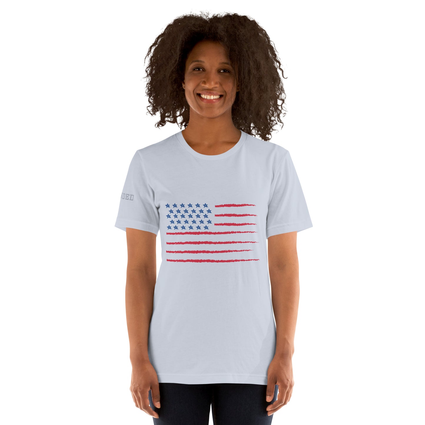 Upended Unisex t-shirt flag