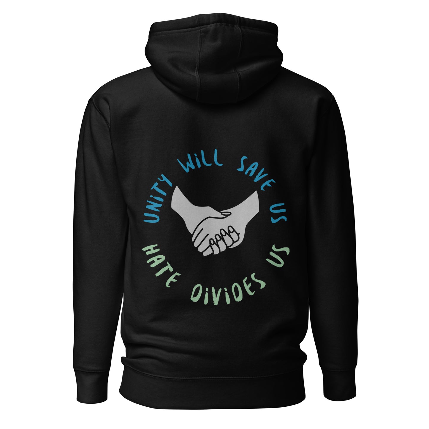 UPENDED UNISEX HOODIE UNITY SAVES US