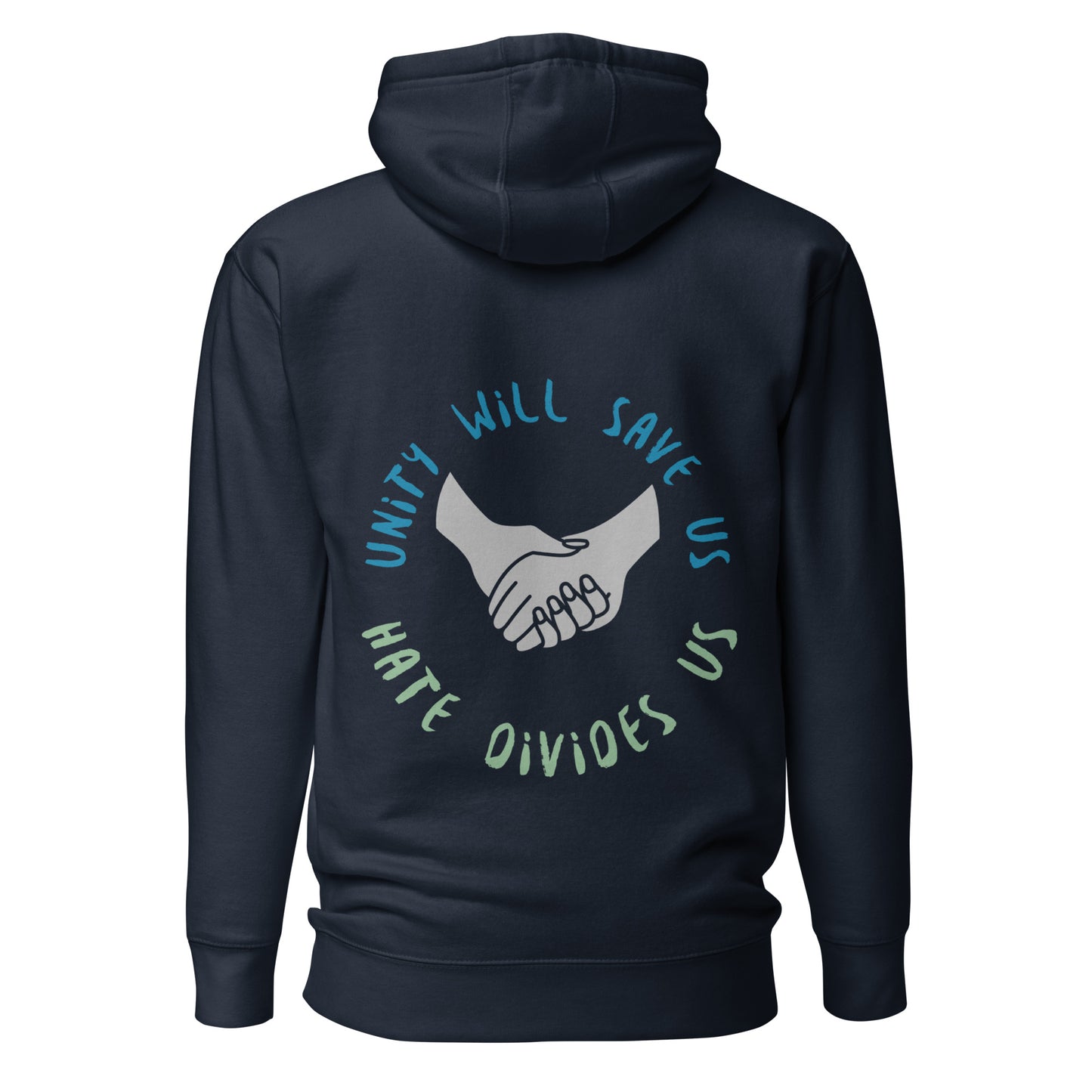 UPENDED UNISEX HOODIE UNITY SAVES US