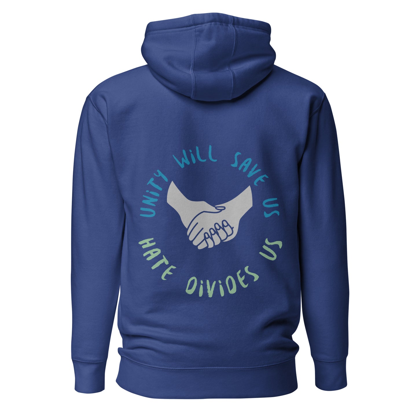 UPENDED UNISEX HOODIE UNITY SAVES US