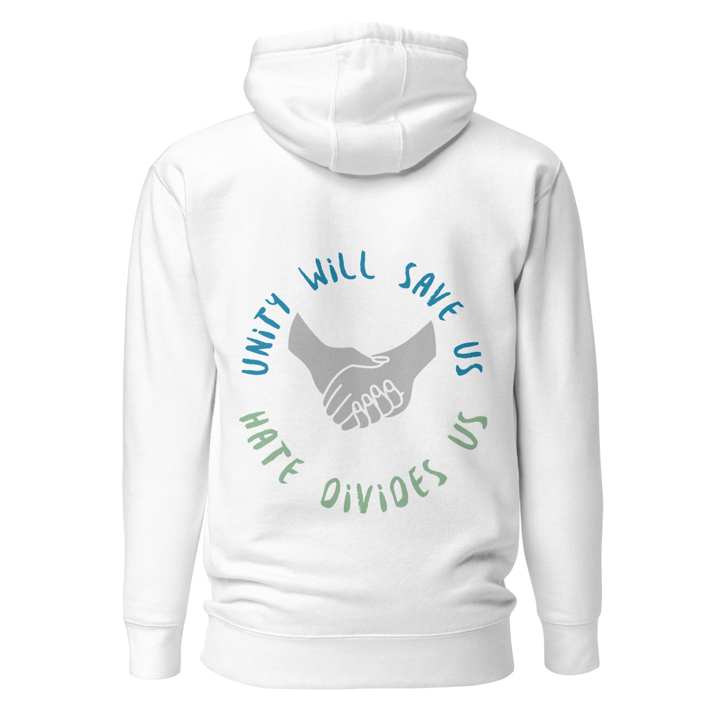 UPENDED UNISEX HOODIE UNITY SAVES US